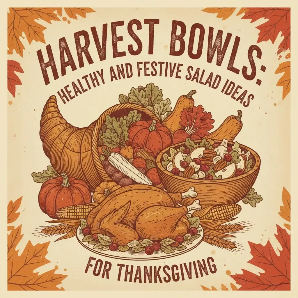 Harvest Bowls: Healthy and Festive Salad Ideas for Thanksgiving | eBook for Fresh Seasonal Recipes, Creative Dressings & AI Cooking Tips | Digital Download for Holiday Meal Inspiration