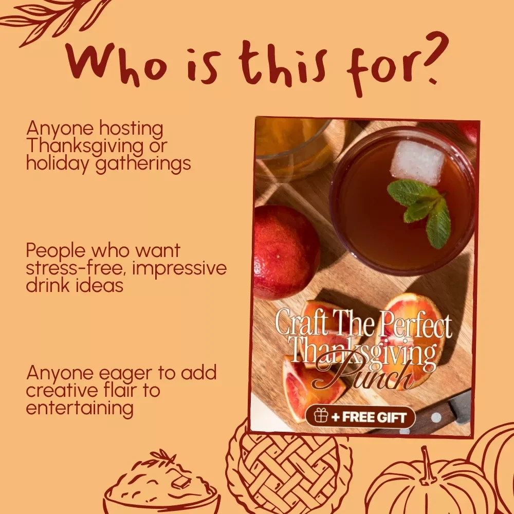 Craft the Perfect Thanksgiving Punch – Festive Holiday Drink Guide | Digital Download eBook for Entertaining, Hosting, and Seasonal Party Recipes
