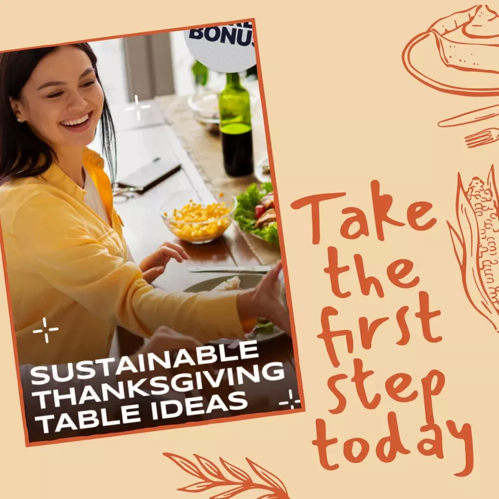Sustainable Thanksgiving Table Ideas | Eco-Friendly Holiday Decor Guide | Zero Waste, Green Hosting & Digital Download for Conscious Entertaining