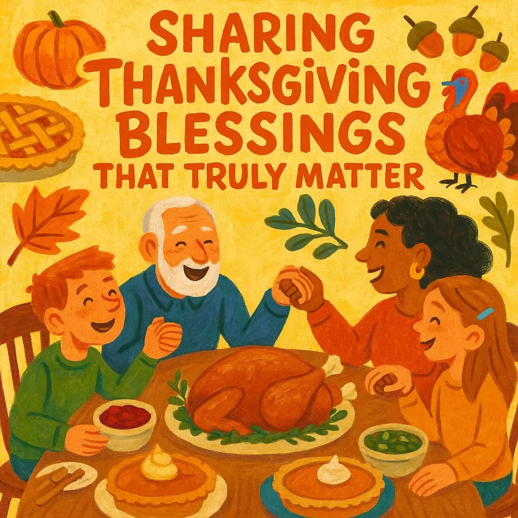 Sharing Thanksgiving Blessings That Truly Matter | Meaningful Thanksgiving Guide, Gratitude eBook, Family Blessing Checklist, Holiday Reflection Digital Download