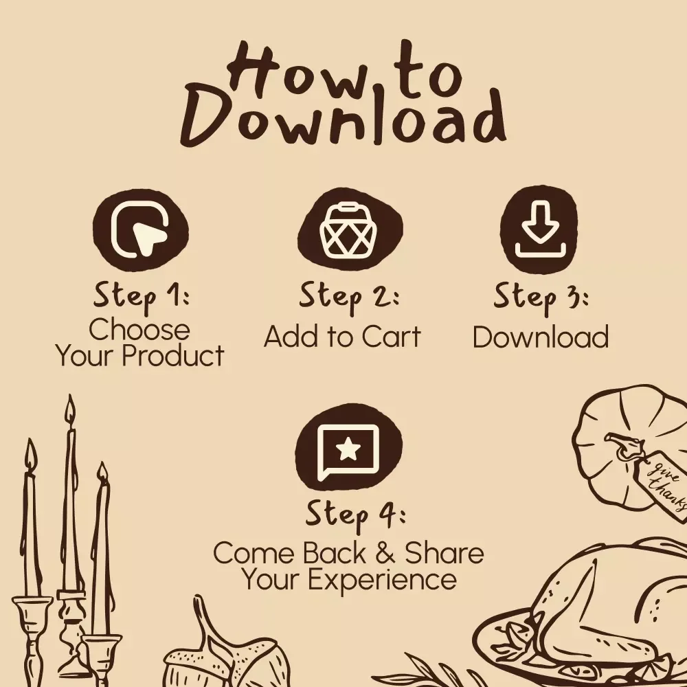 Thanksgiving Cookie Magic | Festive Thanksgiving Cookie Ideas Checklist | Holiday Baking Digital Download