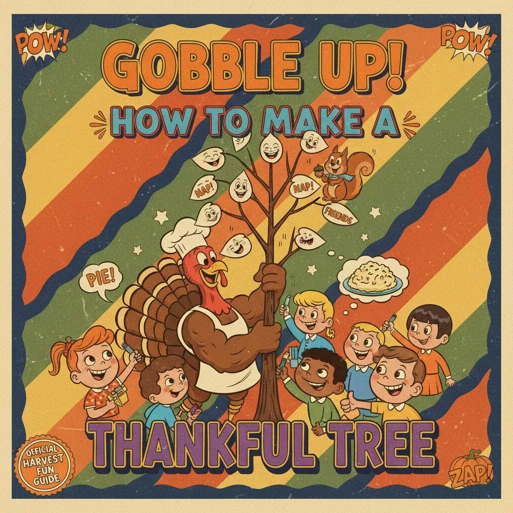 How to Make a Thankful Tree | Printable Gratitude Guide for Families, Friends & Classrooms | DIY Fall Activity, Thanksgiving Craft, Gratitude Tradition eBook