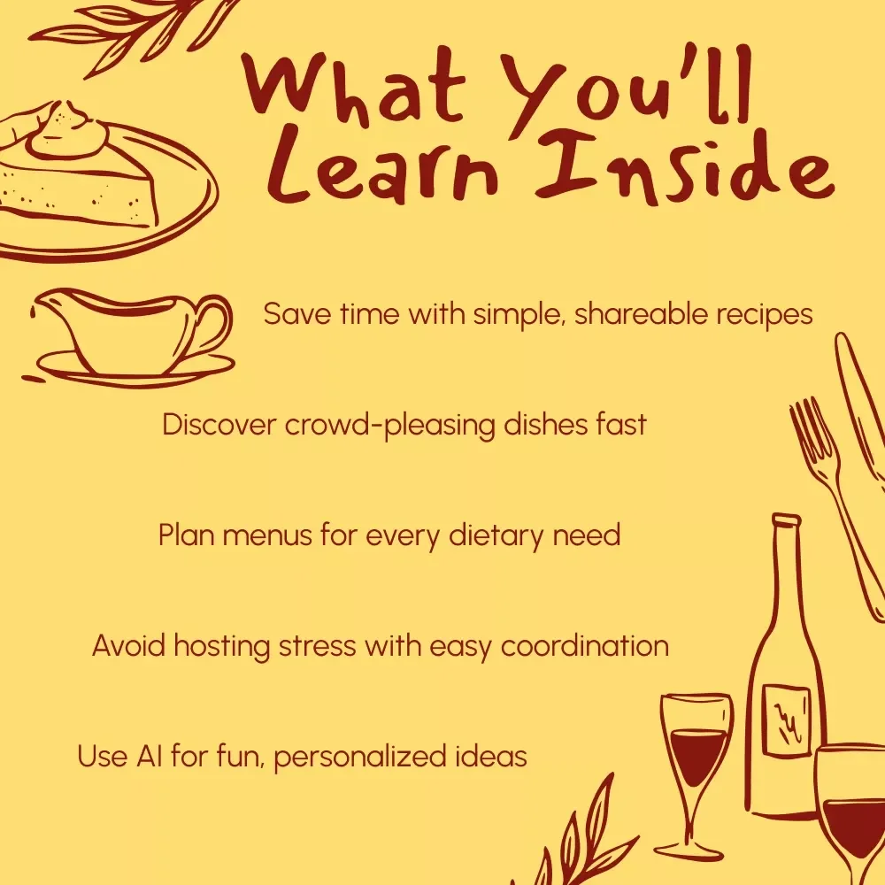 Thanksgiving Made Simple: Easy Potluck Recipes Everyone Will Love | Stress-Free Holiday eBook for Effortless Hosting, Delicious Dishes & Organized Planning