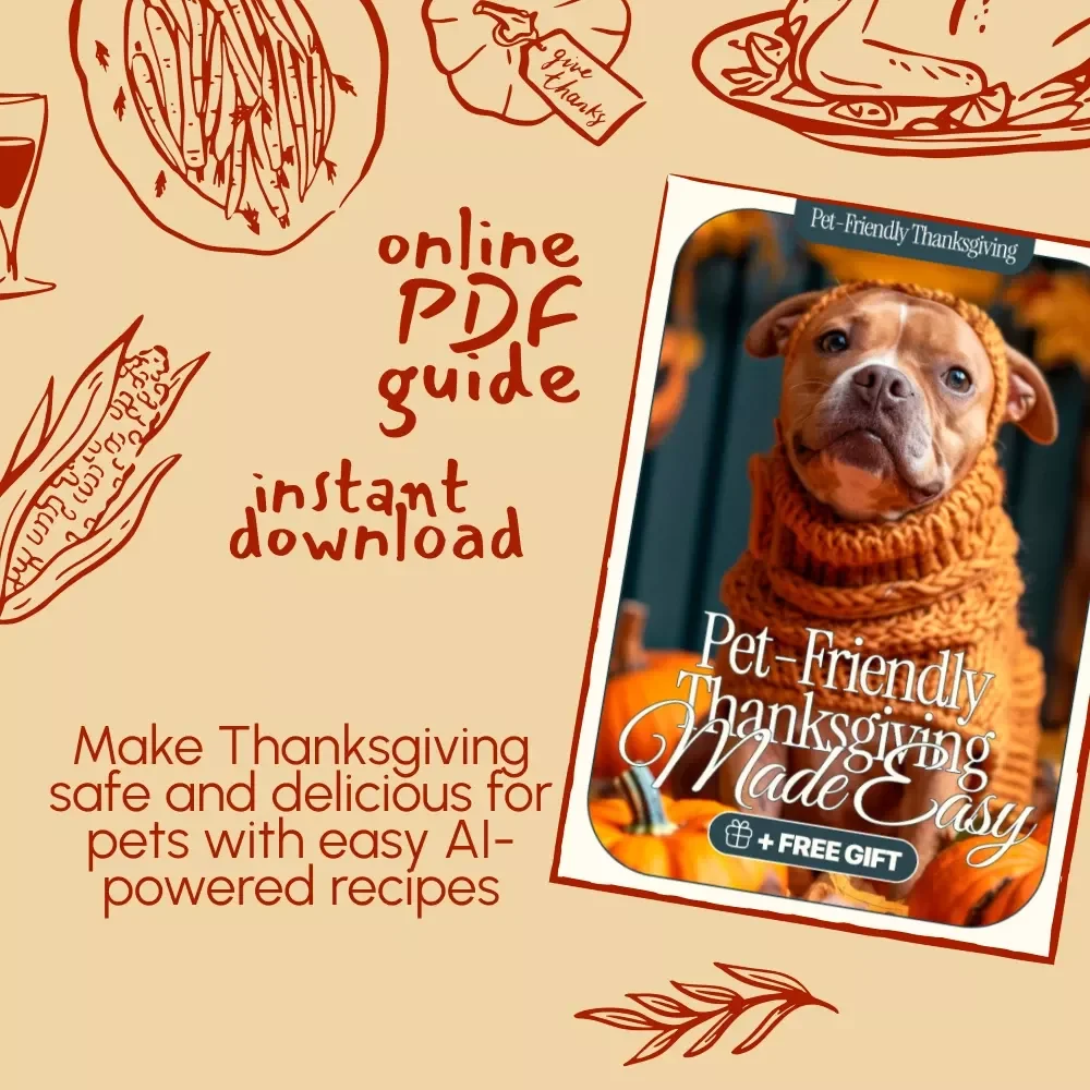 Pet-Friendly Thanksgiving Made Easy | Digital Guide on How to Use AI to Create Pet-Friendly Thanksgiving Recipes | AI Recipe Prompts, Safety Tips & Ingredient Guide for Pet Owners