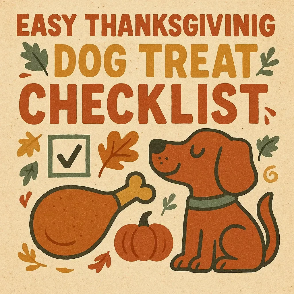 Easy Thanksgiving Dog Treat Checklist | Printable Holiday Pet Guide | DIY Homemade Dog Treat Recipes | Fun Fall Pet eBook for Dog Lovers | Digital Download