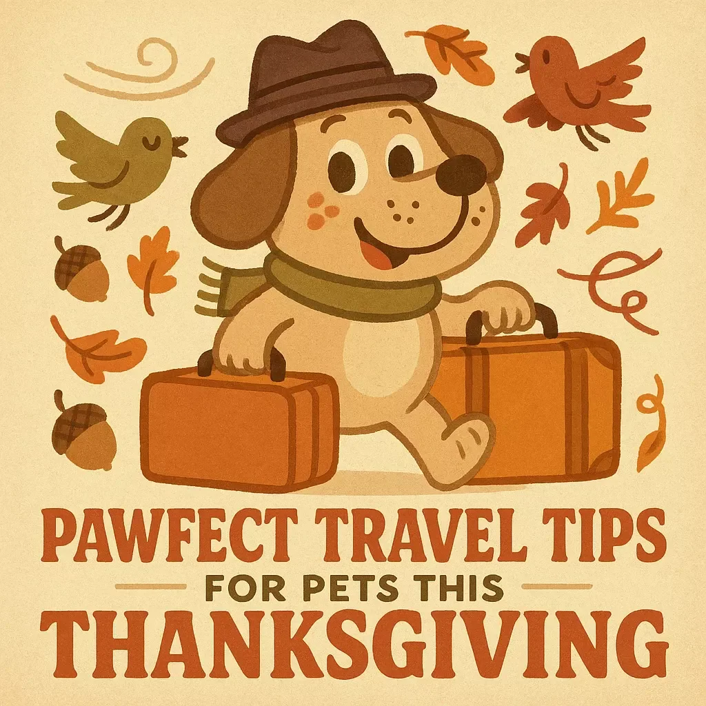 Pawfect Travel Tips for Pets This Thanksgiving | Printable Checklist for Stress-Free Pet Travel | Thanksgiving Travel Tips for Pets | Digital Download