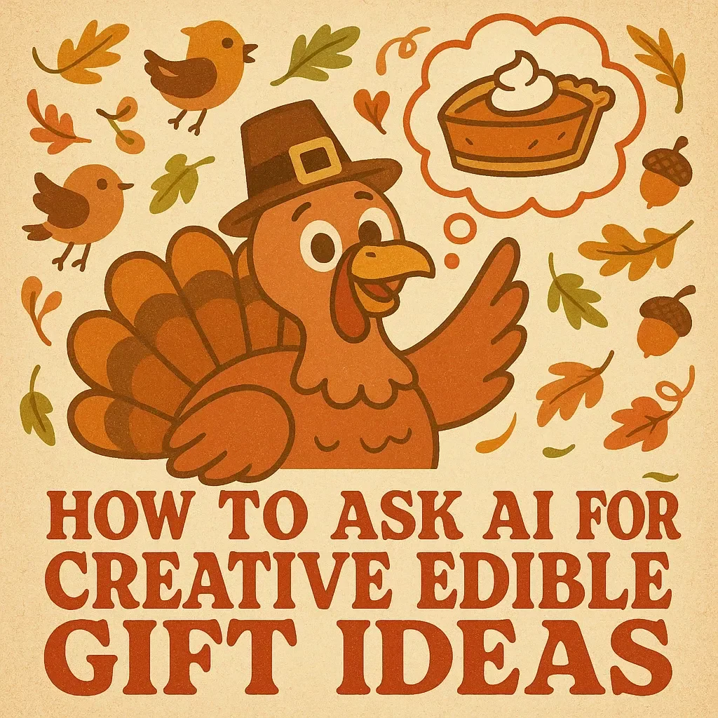 How to Ask AI for Creative Edible Gift Ideas | Digital Download Guide for Unique, Personalized Food Gifts, DIY Inspiration, and AI-Powered Creativity | Perfect eBook for Food Lovers and Gift Makers