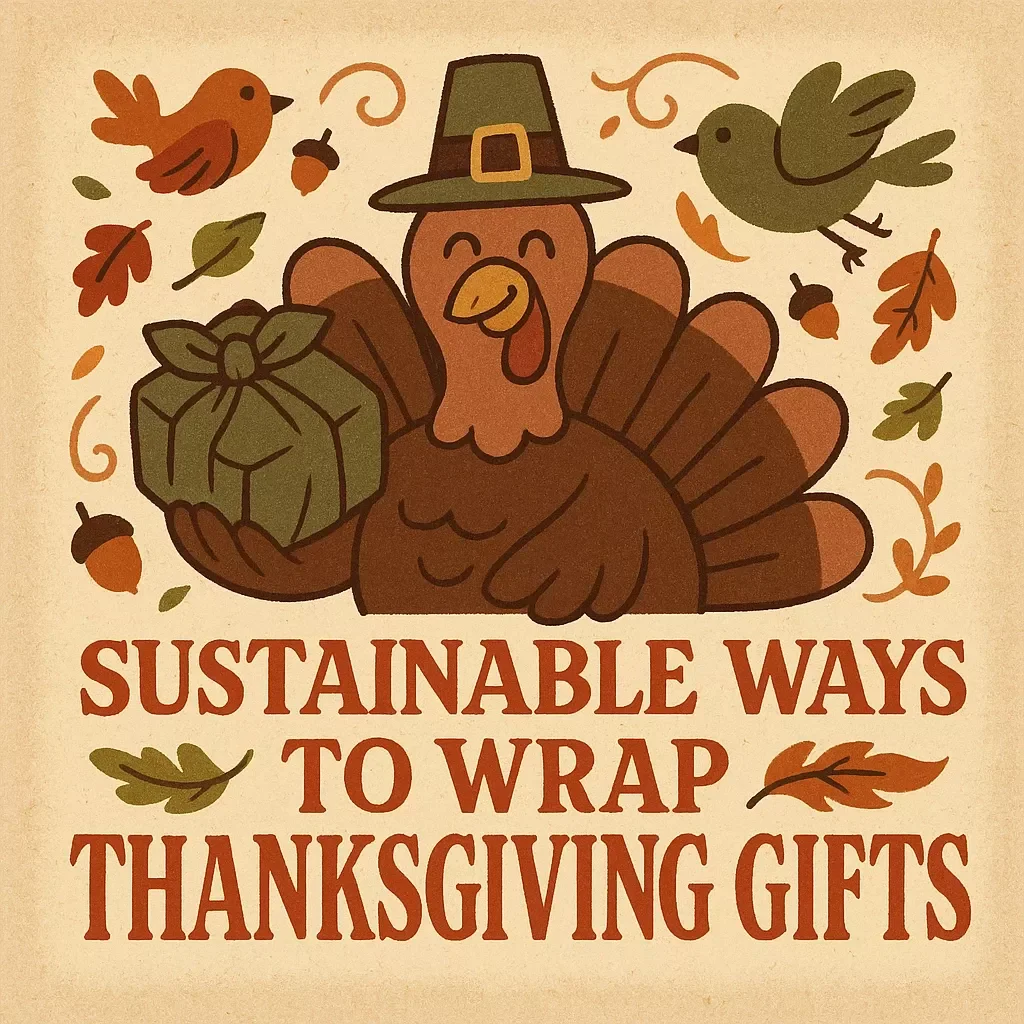 Sustainable Ways to Wrap Thanksgiving Gifts Digital Guide | Eco-Friendly Holiday Wrapping Ideas PDF