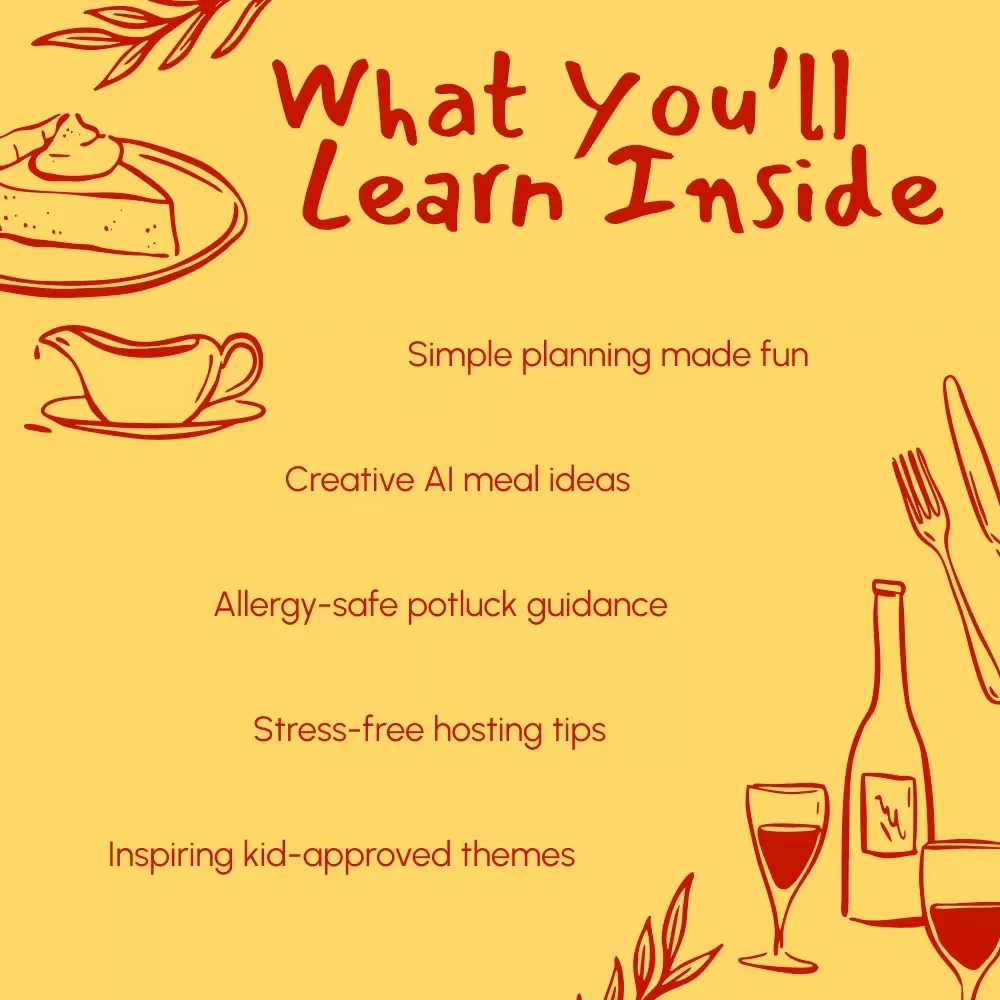 Fun & Easy Kid-Friendly Potluck Ideas | Printable Digital Guide for Parents, Teachers & Busy Hosts | How to Ask AI for Kid-Friendly Potluck Ideas eBook & Checklist