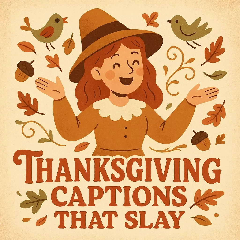 Thanksgiving Captions That Slay | Best Instagram Captions for Thanksgiving | Digital Guide for Funny, Grateful & Foodie Posts