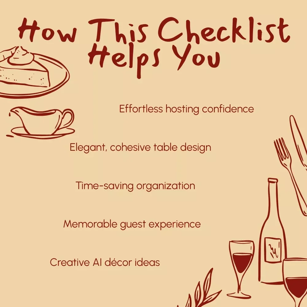 Ultimate Thanksgiving Table Setting Checklist | Printable Holiday Decor Guide | Thanksgiving Table Setting Ideas for a Beautiful Feast