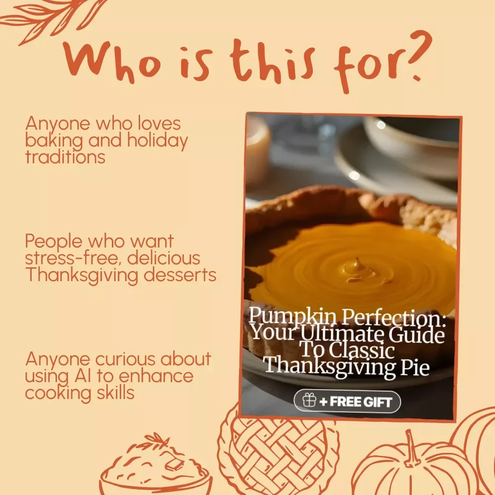 Pumpkin Perfection: Your Ultimate Guide to Classic Thanksgiving Pie | Printable Recipe eBook | Digital Download Baking Guide | Holiday Dessert Cookbook | Pumpkin Pie Checklist for Beginners
