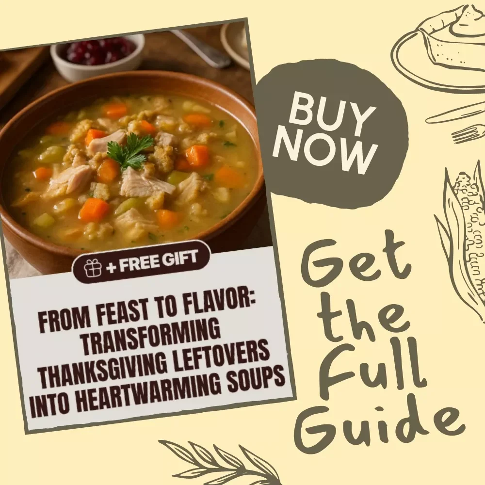 From Feast to Flavor: Transforming Thanksgiving Leftovers into Heartwarming Soups - eBook Guide & Recipes