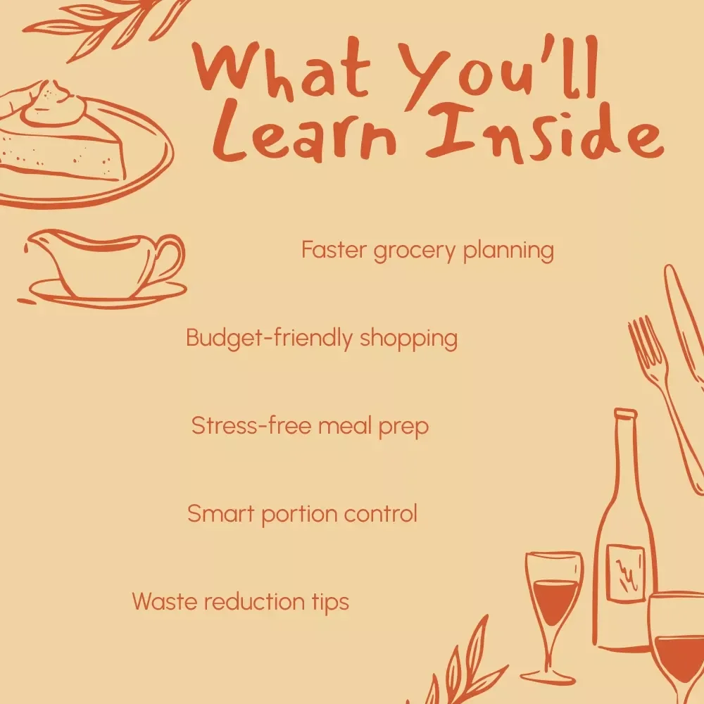 How to Use AI to Optimize Thanksgiving Grocery List | Digital eBook for Stress-Free Holiday Planning
