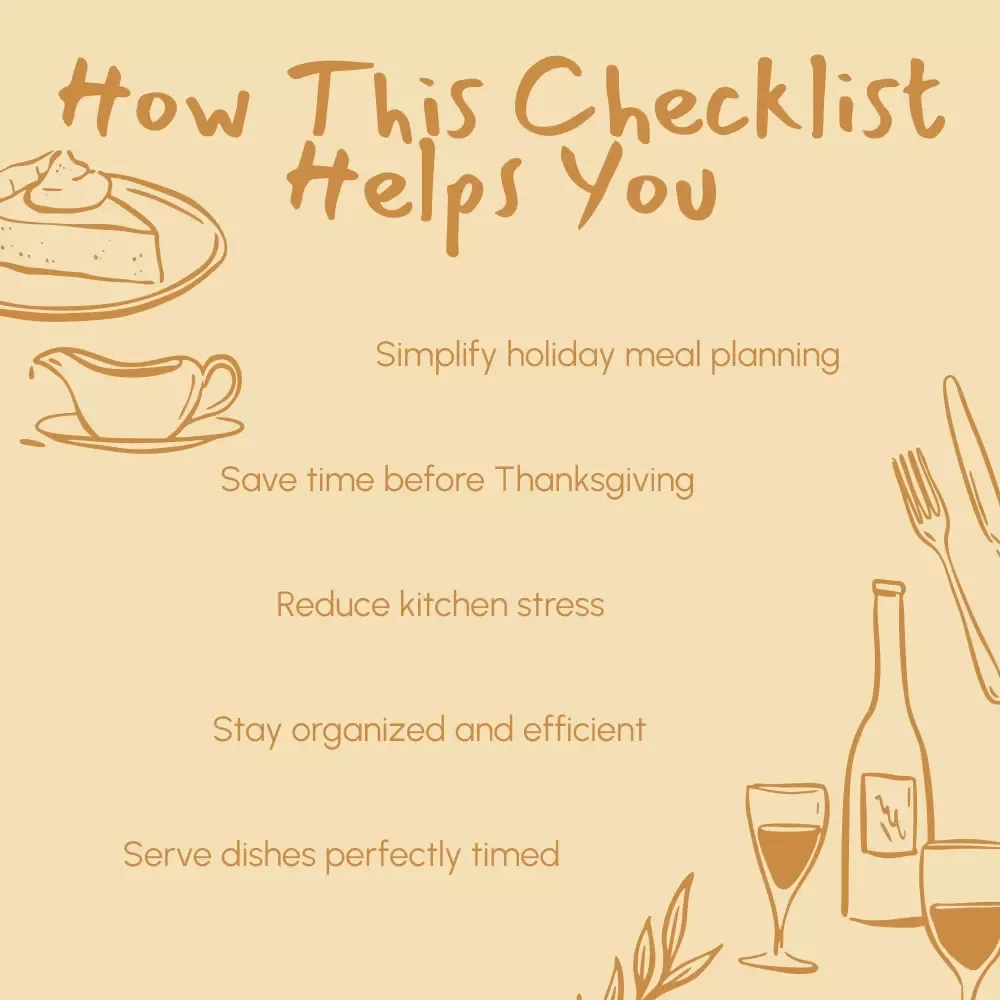 Thanksgiving Side Dishes: Make-Ahead Checklist | Printable Thanksgiving Prep Guide | How to Make Thanksgiving Side Dishes Ahead | Holiday Kitchen Planner