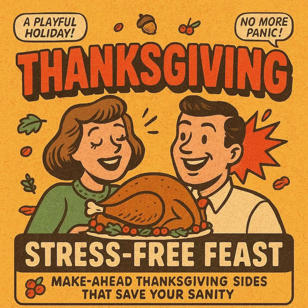 Stress-Free Feast: Make-Ahead Thanksgiving Sides That Save Your Sanity | Digital Guide for Easy Thanksgiving Meal Prep | thanksgiving sides you can make ahead