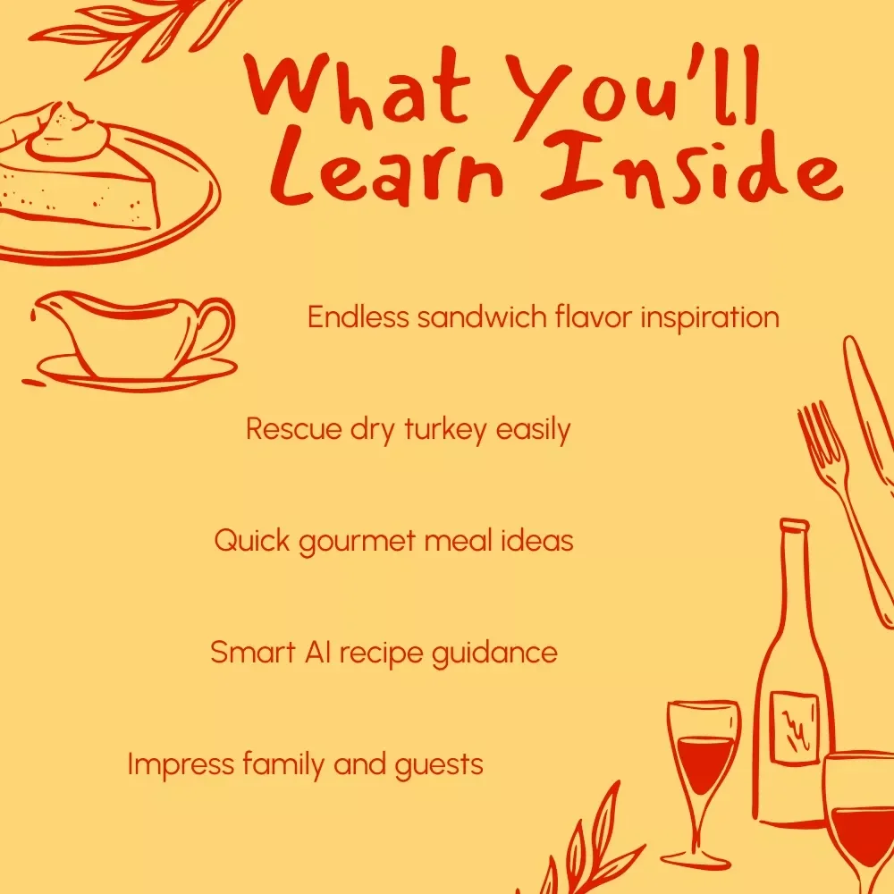Gobble Up the Leftovers: The Ultimate Guide to Turkey Sandwich Magic | How to Make Leftover Turkey Sandwiches | Digital Recipe & Cooking Guide for Food Lovers