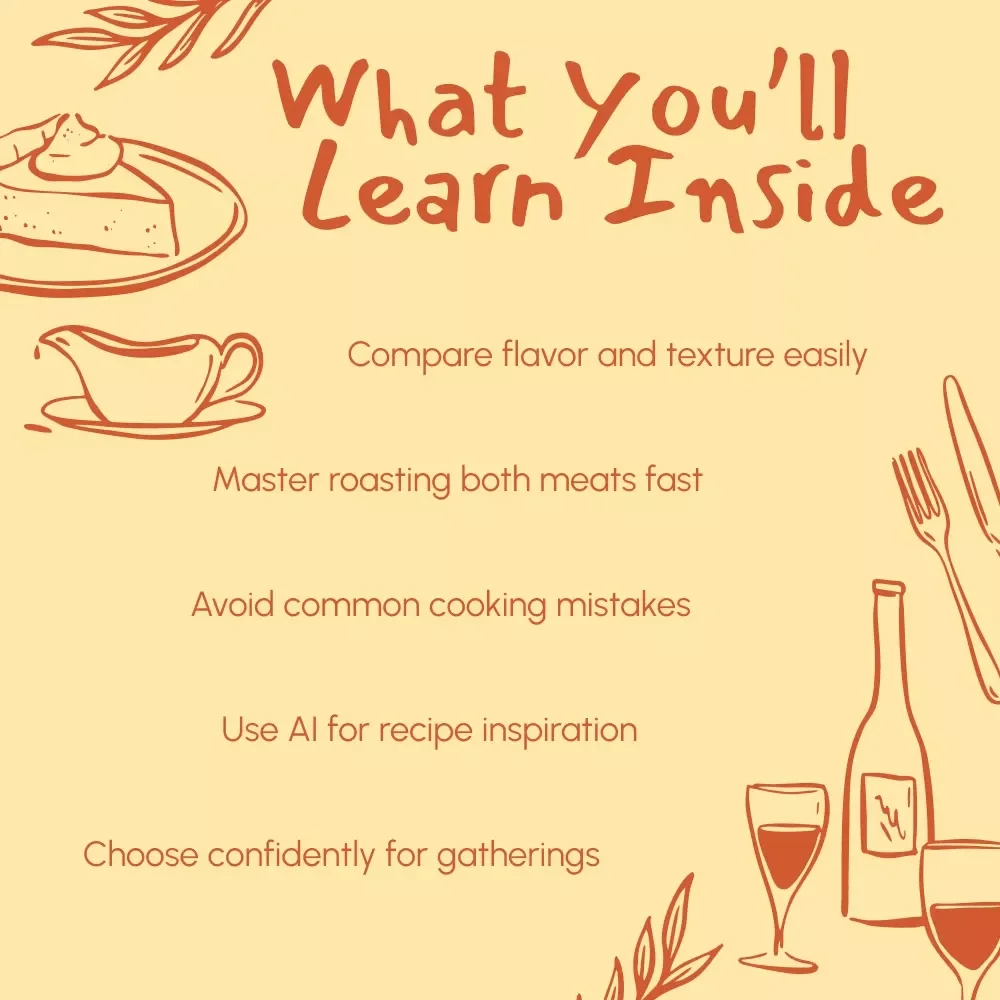Feast Face-Off: Chicken vs Turkey | Ultimate Roast Chicken vs Turkey for Thanksgiving Guide | Flavor, Texture & Cooking Tips Digital Download