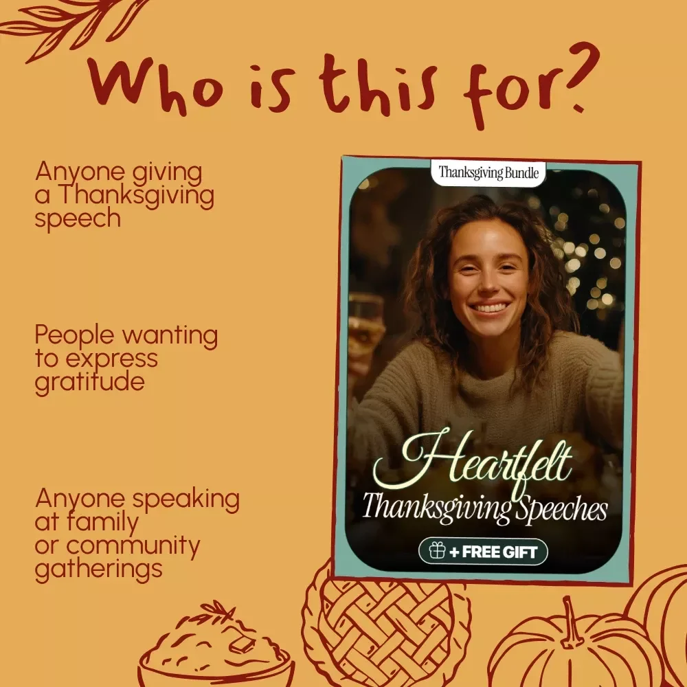 Heartfelt Thanksgiving Speeches — Ebook Guide to the Best Way to Give a Sincere Thanksgiving Speech