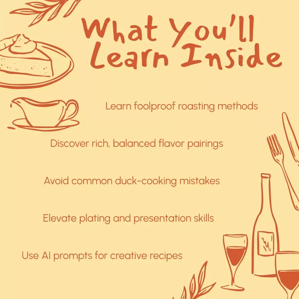 Duck Done Right for Thanksgiving | Ultimate Guide on How to Cook Duck for Thanksgiving | Step-by-Step Cooking, Pairing & AI Recipe Prompts