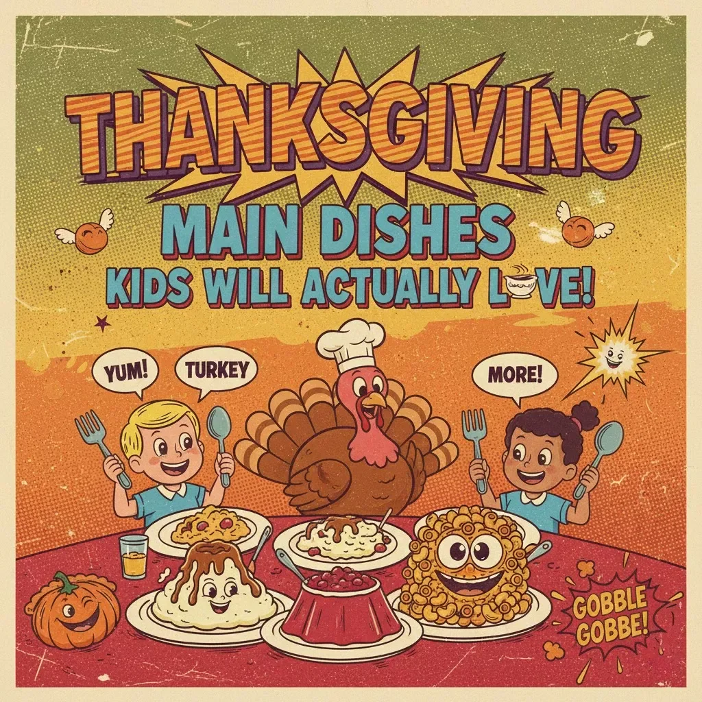 Thanksgiving Main Dishes Kids Will Actually Love | Fun, Easy & Delicious Thanksgiving Main Dishes for Kids | Family-Friendly Holiday Recipes eBook