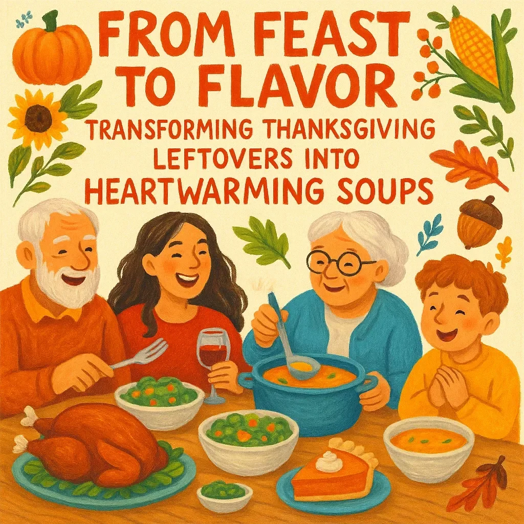 From Feast to Flavor: Transforming Thanksgiving Leftovers into Heartwarming Soups - eBook Guide & Recipes
