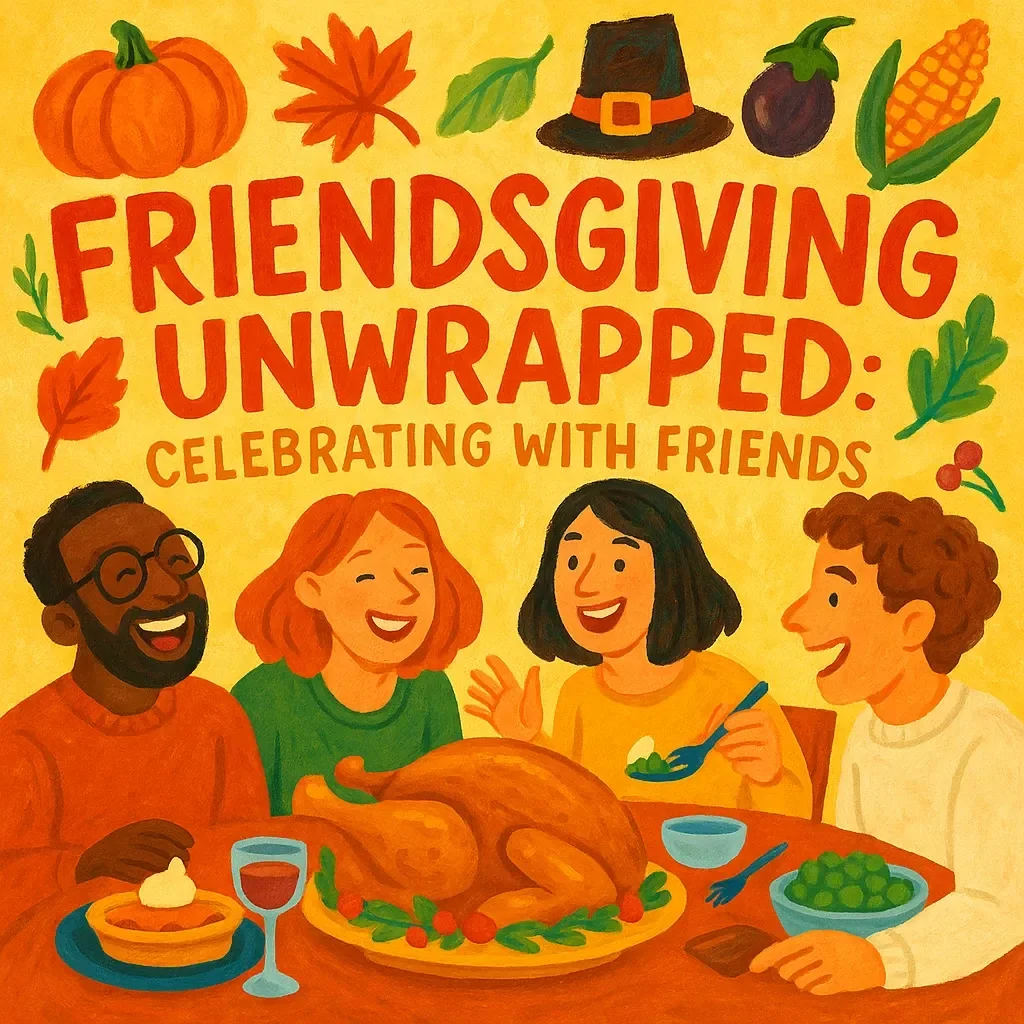 Friendsgiving Unwrapped: Celebrating with Friends | Digital Download Guide, eBook & Checklist for Hosting Friendsgiving Party, AI Planning Tips, Modern Holiday Traditions, Social Gatherings & Celebration Ideas