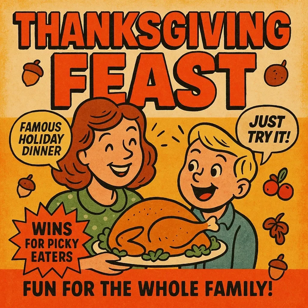 Thanksgiving Feast Wins for Picky Eaters – Printable Holiday Checklist | Digital Download for Families | What to Include in a Thanksgiving Menu for Picky Eaters