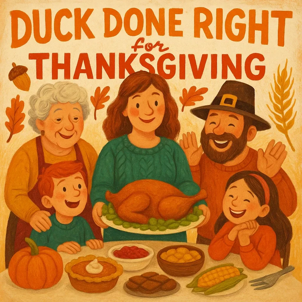 Duck Done Right for Thanksgiving | Ultimate Guide on How to Cook Duck for Thanksgiving | Step-by-Step Cooking, Pairing & AI Recipe Prompts