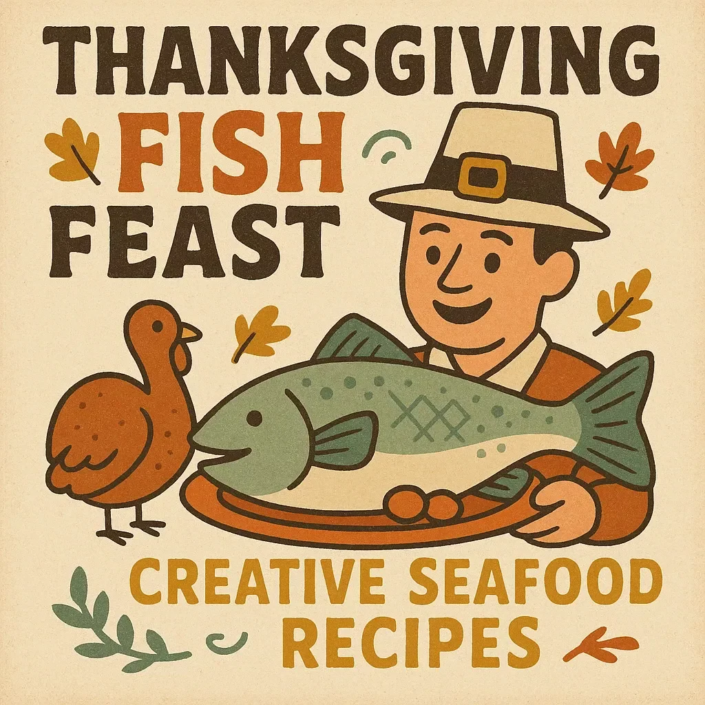 Thanksgiving Fish Feast: Creative Seafood Recipes | Festive eBook for Thanksgiving Recipes with Salmon or Fish | Digital Download Cookbook for Holiday Seafood Lovers