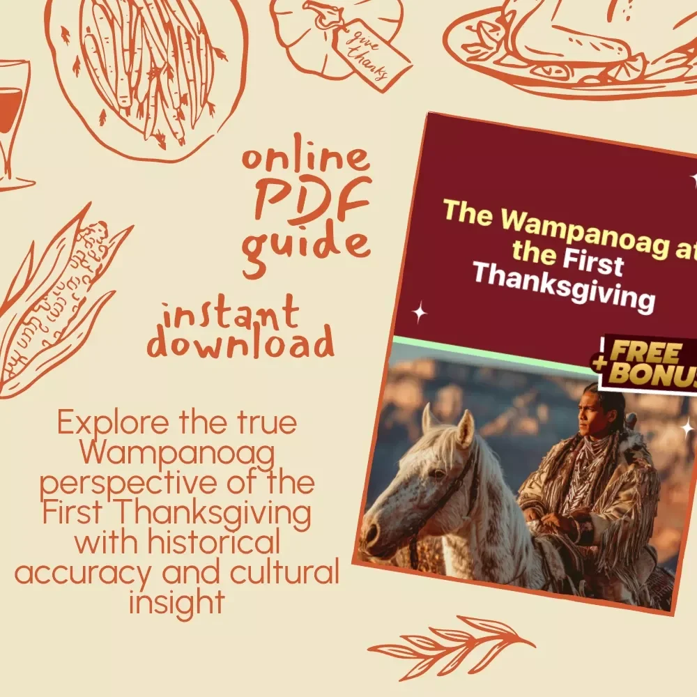 The Wampanoag at the First Thanksgiving | Native American History eBook | Indigenous Culture Guide | Digital Download Educational Resource