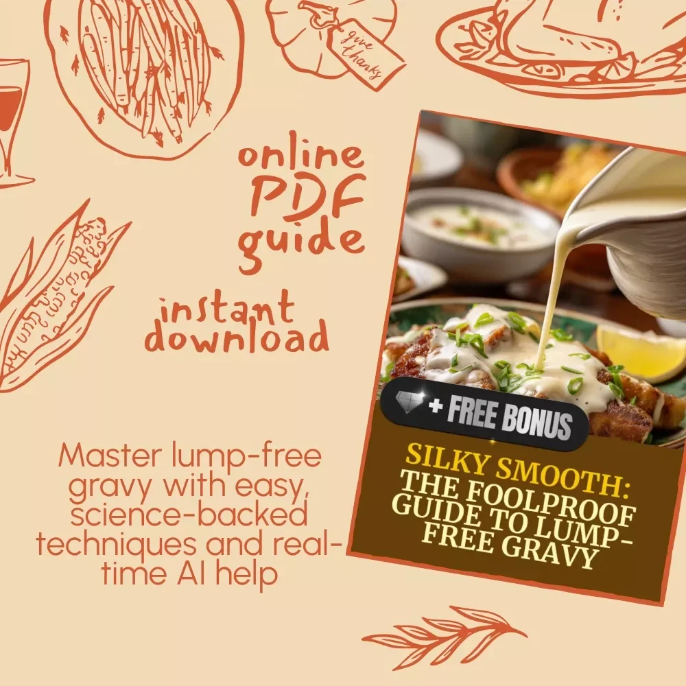 Silky Smooth: The Foolproof Guide to Lump-Free Gravy | Digital Cooking Guide for Beginners & Home Chefs | Learn how to make gravy without lumps like a pro