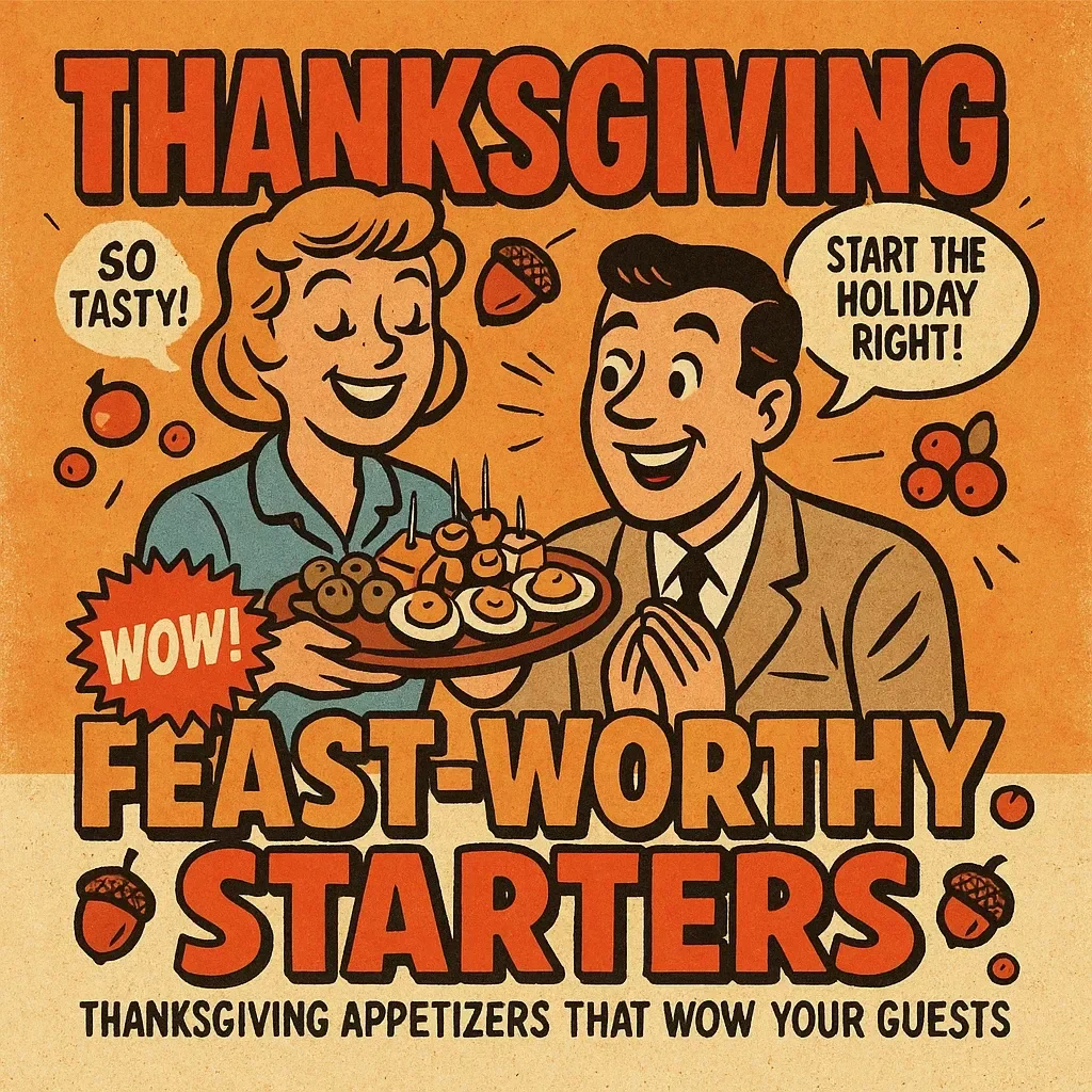 Feast-Worthy Starters: Thanksgiving Appetizers That Wow Your Guests | Thanksgiving eBook | Digital Download Guide for Holiday Entertaining, Party Hosting & AI Recipe Ideas