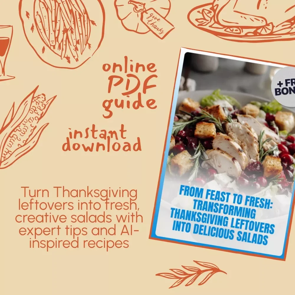From Feast to Fresh: Transforming Thanksgiving Leftovers into Delicious Salads – Digital Guide for Leftover Recipes, Meal Prep & Salad Creations