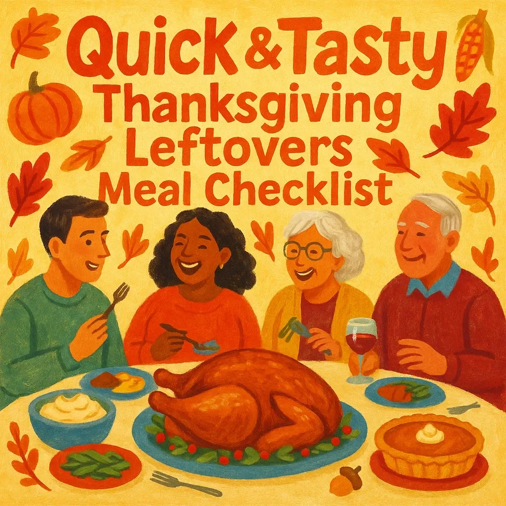 Quick & Tasty: Thanksgiving Leftovers Meal Checklist - Simple & Delicious Recipes for Leftover Turkey, Stuffing & More