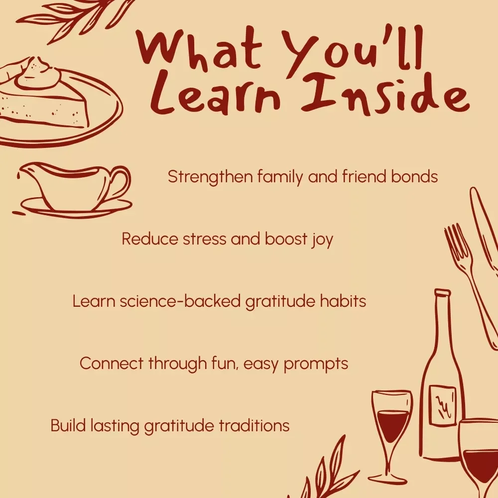 Gratitude-Based Conversation Starters | Printable eBook for Families, Friends & Groups | Digital Download for Meaningful Connections | Gratitude-Based Conversation Starters Guide