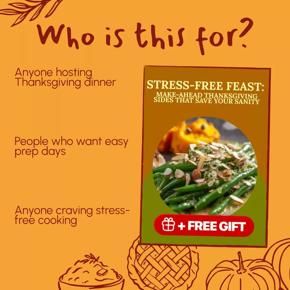 Stress-Free Feast: Make-Ahead Thanksgiving Sides That Save Your Sanity | Digital Guide for Easy Thanksgiving Meal Prep | thanksgiving sides you can make ahead
