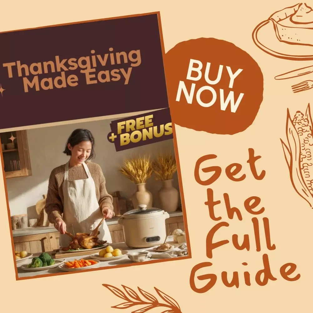 Thanksgiving Made Easy | Easy Thanksgiving Menu Ideas for Beginners | Digital Holiday Cooking Guide & Printable Menu Planner