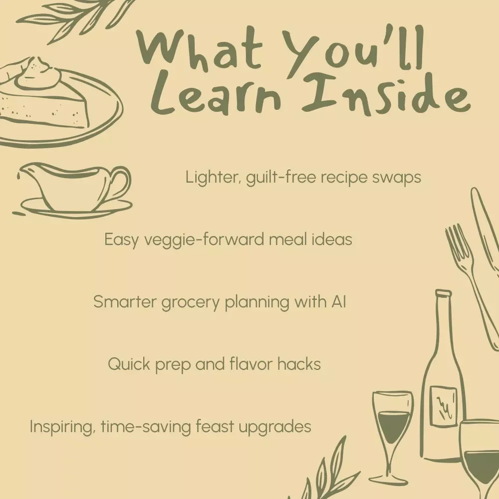 Fresh Feast Ideas for a Healthier Thanksgiving | Digital Guide for Healthy Thanksgiving Side Dish Ideas | Printable eBook for Nutritious Holiday Cooking Inspiration