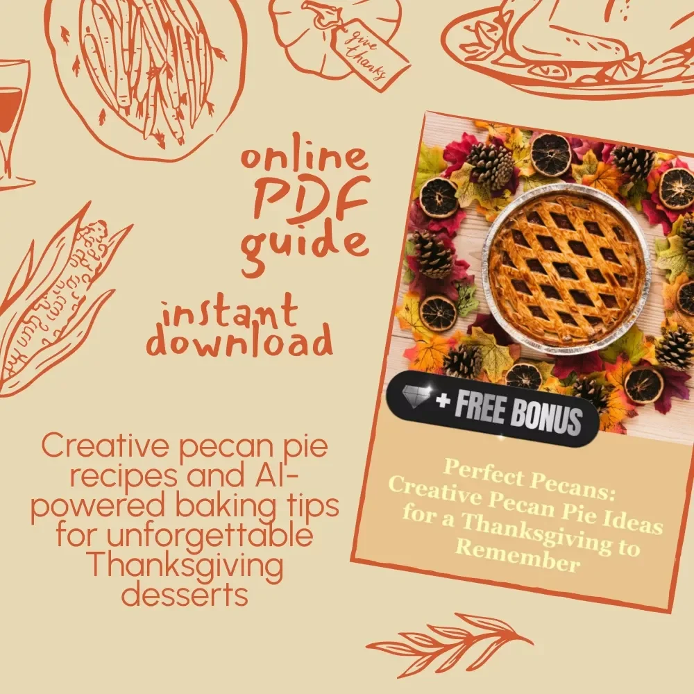 Perfect Pecans: Creative Pecan Pie Ideas for a Thanksgiving to Remember | Thanksgiving eBook | Holiday Baking Guide | Digital Download | Pecan Pie Recipe Book | AI Recipe Inspiration | Festive Dessert Ideas
