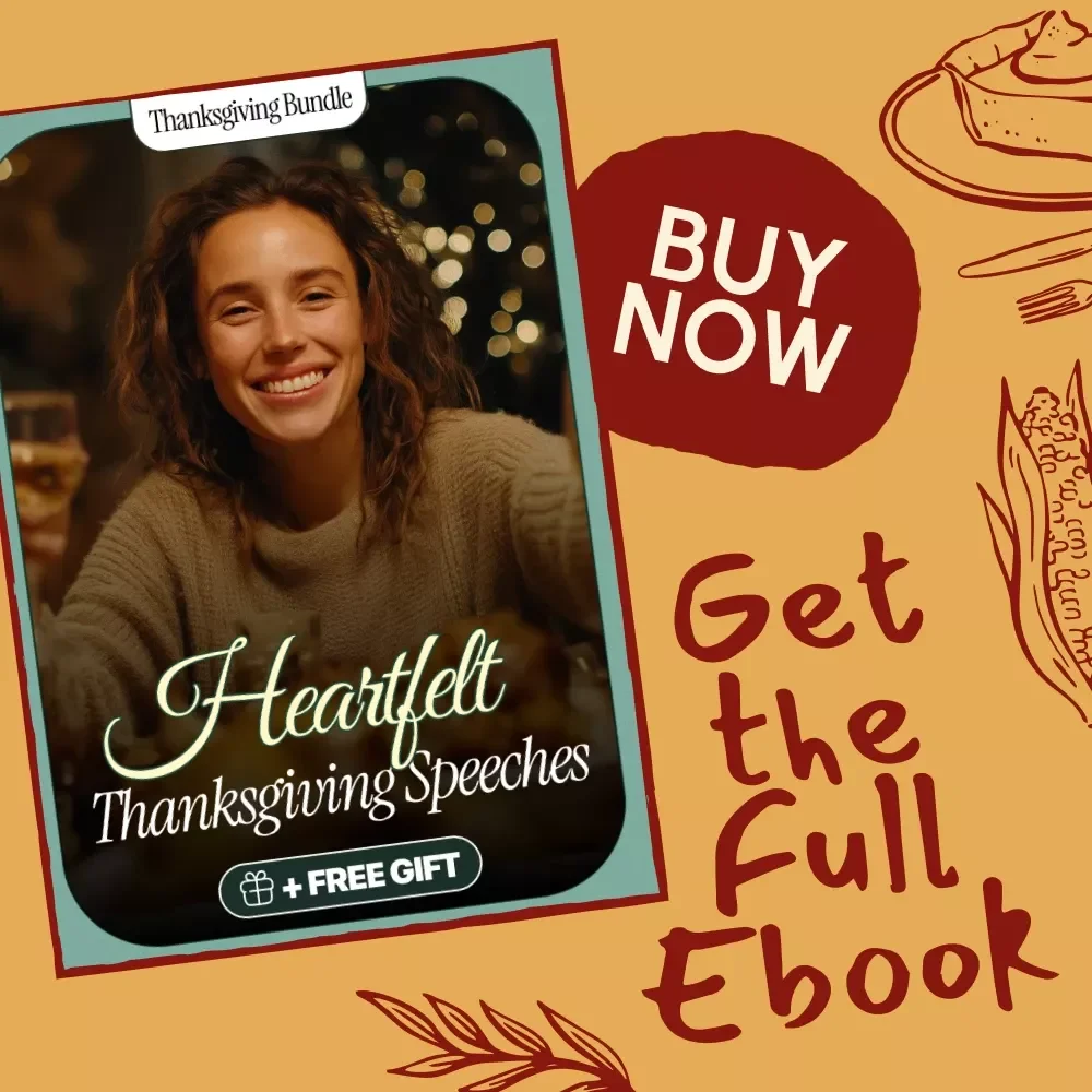 Heartfelt Thanksgiving Speeches — Ebook Guide to the Best Way to Give a Sincere Thanksgiving Speech