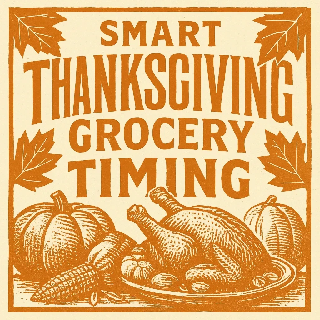 Beat the Rush: Smart Thanksgiving Grocery Timing | Holiday Meal Planning Guide | Stress-Free Thanksgiving Checklist | Thanksgiving Shopping Timeline eBook | Digital Download for Organized Hosts