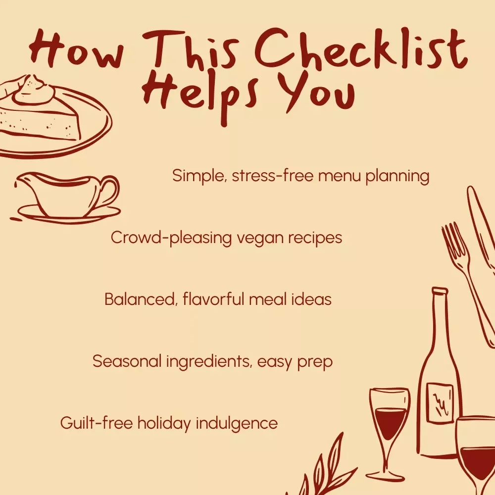 Thanksgiving Vegan-Friendly Serving Checklist | What to Serve If Someone Is Vegan on Thanksgiving | Digital Download Guide for Plant-Based Holiday Menus