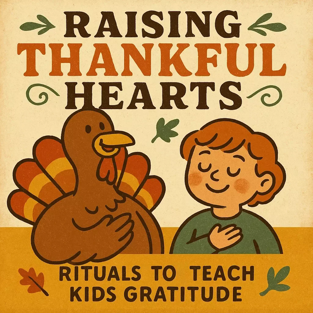 Raising Thankful Hearts: Rituals to Teach Kids Gratitude | eBook for Parents, How to Teach Kids Gratitude with Simple Rituals, Family Gratitude Guide, Mindful Parenting Digital Download