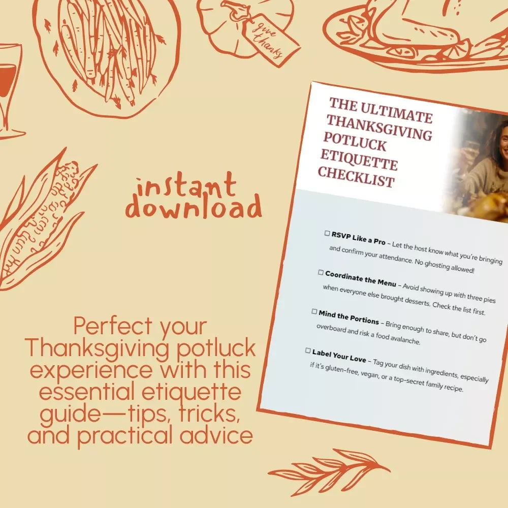 The Ultimate Thanksgiving Potluck Etiquette Checklist – Must-Have Guide for Stress-Free Holiday Gatherings
