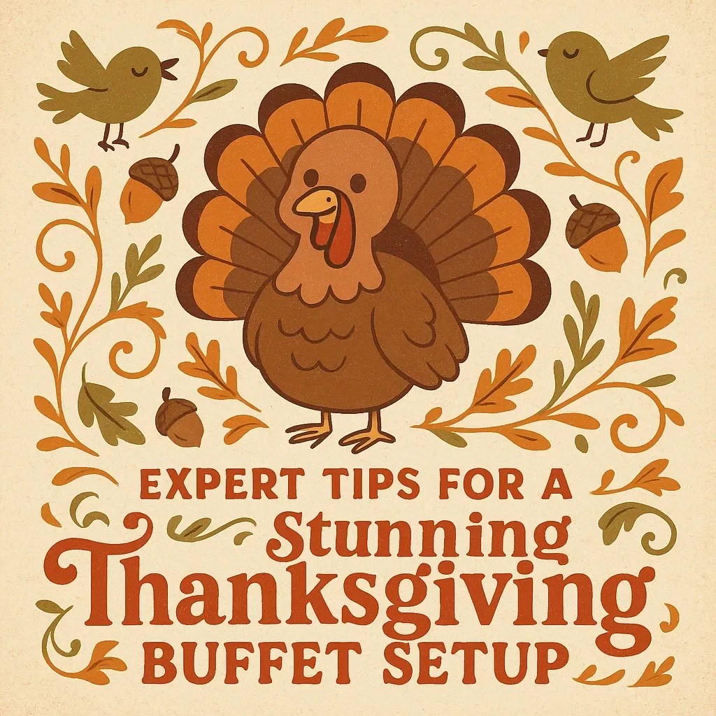 Expert Tips for a Stunning Thanksgiving Buffet Setup | Thanksgiving Buffet Guide | Holiday Hosting Decor Ideas | AI Buffet Planning & Table Styling eBook | Digital Download