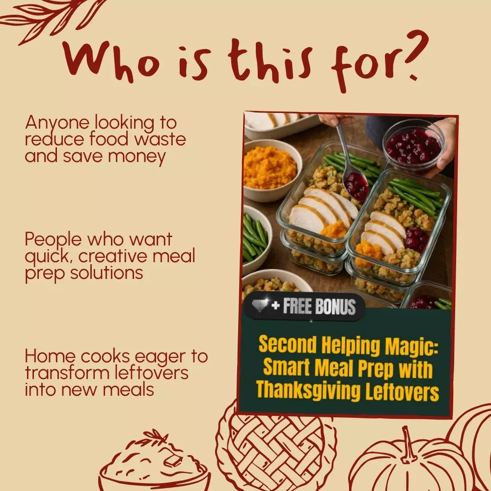 Second Helping Magic: Smart Meal Prep with Thanksgiving Leftovers - A Guide to Repurposing Your Thanksgiving Feast into Delicious Week-long Meals