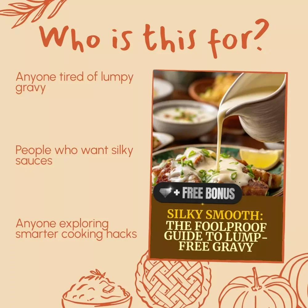 Silky Smooth: The Foolproof Guide to Lump-Free Gravy | Digital Cooking Guide for Beginners & Home Chefs | Learn how to make gravy without lumps like a pro