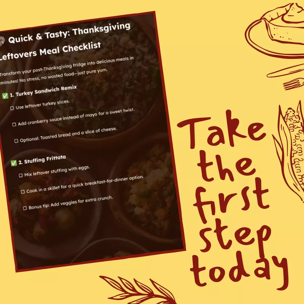 Quick & Tasty: Thanksgiving Leftovers Meal Checklist - Simple & Delicious Recipes for Leftover Turkey, Stuffing & More
