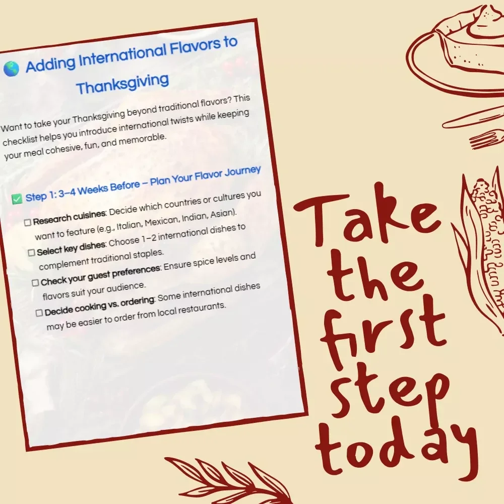 Adding International Flavors to Thanksgiving: A Fun & Memorable Thanksgiving Menu Guide with International Twists